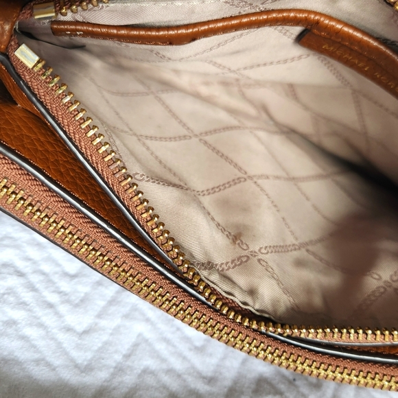 Michael Kors Tan Leather Crossbody Bag - Picture 8 of 9